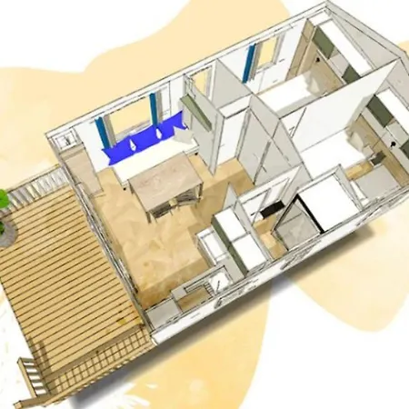 Mobil Confortable Avec Terrasse à - Api-1-52-1290 Campeggio *