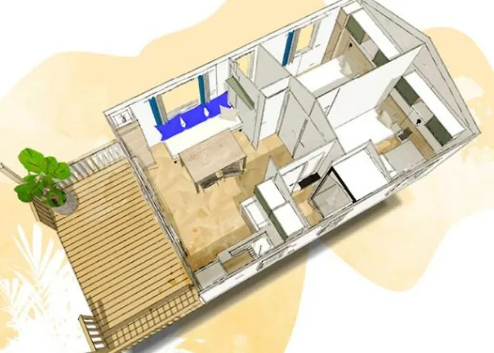 Mobil Confortable Avec Terrasse A - Api-1-52-1290 Κάμπινγκ *